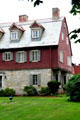 Hipped roof of Dr. Increase Mathews House. Zanesville, OH.