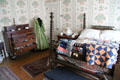 Bedroom with quilts at Mathews House Museum. Zanesville, OH.