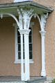 Double bracketed Italiate-style porch in Putnam. Zanesville, OH.