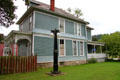 Heritage house with jigsaw cut porches in Putnam. Zanesville, OH.