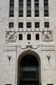 Terra-cotta art deco eagles on LeVeque Tower. Columbus, OH.
