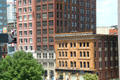 East Broad Streetscape seen from State Capitol. Columbus, OH.