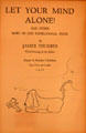 Let Your Mind Alone! book cover by James Thurber at The James Thurber House. Columbus, OH.