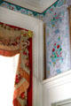 Window trim & wallpaper architectural details at Kelton House Museum. Columbus, OH.