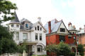 Queen Anne-style houses. Columbus, OH.