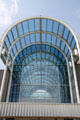 Entrance atrium is theme structure of National Museum of the United States Air Force. Dayton, OH.
