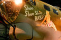Nose art of Boeing B-17G Flying Fortress bomber at National Museum of USAF. Dayton, OH.