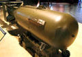 Little Boy atomic bomb model as dropped on Hiroshima by Enola Gay B-29 on Aug. 6, 1945 at National Museum of USAF. Dayton, OH.