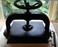 Letterpress used by Wrights to replicate letters at Wright Brothers Aviation Center. Dayton, OH.