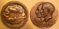 Wright Bros. medal by Hall of Fame for Great American's at New York University issued at Wright Brothers Aviation Center. Dayton, OH.