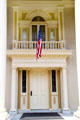 Balcony of Wright-family Hawthorn Hill home where Charles Lindbergh addressed a Dayton crowd. Dayton, OH.