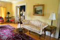 Living room at Wright's Hawthorn Hill. Dayton, OH.