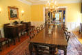 Dining room at Wright's Hawthorn Hill. Dayton, OH.