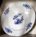 Blue & white plate which belonged to Rachel Robinson Johnston at Johnston Farm. Piqua, OH.