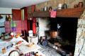 Kitchen fireplace at Johnston Farm. Piqua, OH.