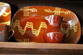 Ceramic platter & pitcher at Johnston Farm. Piqua, OH.