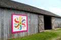 Outer protective structure of Johnston Farm barn. Piqua, OH.