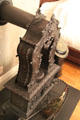 Horseshoe stove in bedroom in James A. Garfield home. Mentor, OH.