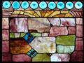 Stained glass window at Garfield home. Mentor, OH.