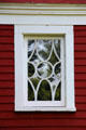 Heritage window on tenant house at James A. Garfield NHS. Mentor, OH.