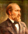 James A. Garfield portrait by John Follinsbee at Garfield NHS. Mentor, OH.