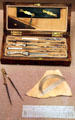 James A. Garfield's drafting set at Garfield NHS. Mentor, OH.