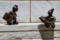 Readers with books part of Gates sculpture by Tom Otterness at Cleveland Public Library. Cleveland, OH.