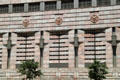 Facade details of Federal Reserve Bank Operations Center. Cleveland, OH.