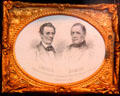Lincoln-Hamlin campaign engraving by Carpenter & Allen of Boston at Cleveland History Center. Cleveland, OH.