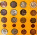 George B. McClellan campaign medals at Cleveland History Center. Cleveland, OH.
