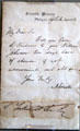 Letter requesting two-days leave for a soldier signed by Abraham Lincoln at Cleveland History Center. Cleveland, OH.