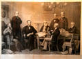 Graphic of the First Reading of the Emancipation Proclamation before the Cabinet at Cleveland History Center. Cleveland, OH.