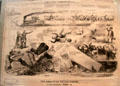 Political cartoon Abolition Catastrophe at Cleveland History Center. Cleveland, OH.