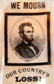 Abraham Lincoln mourning ribbon at Cleveland History Center. Cleveland, OH.