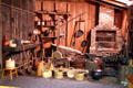 Blacksmith shop display in Cleveland History Center. Cleveland, OH.