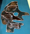 Hopewell culture carved mica face at Cleveland Museum of Natural History. Cleveland, OH