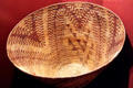 Maidu flaring feastbowl basket from Northern California at Cleveland Museum of Natural History. Cleveland, OH.