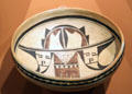 Hopi Jeddito black on yellow bowl from Arizona at Cleveland Museum of Natural History. Cleveland, OH