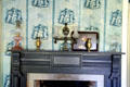 Dining room mantle in Jonathan Goldsmith House at Hale Farm. Cleveland, OH.