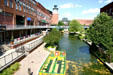Canal through Bricktown Entertainment Complex. Oklahoma City, OK.