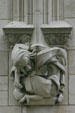Grotesque figure carved on Philtower building. Tulsa, OK.