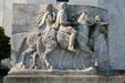 Lewis & Clark LED by Sacagawea monument by Leo Friedlander in front of Oregon State Capitol. Salem, OR.