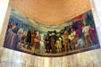 Mural of first white women to reach Fort Vancouver overland by Barry Faulkner in Oregon State Capitol. Salem, OR.