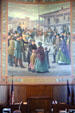 Mural of Oregon admitted to the Union by Frank H. Schwartz in Senate chamber of Oregon State Capitol. Salem, OR.
