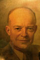 Portrait of Dwight David Eisenhower in Eisenhower National Historic Site. Gettysburg, PA.