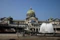 Eastern facade of Pennsylvania Capitol. Harrisburg, PA.