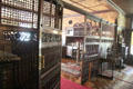 Latticework Dining Room screen by Stanford White removable if more space needed for company at Kingscote. Newport, RI.