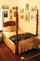 Four-poster bed in Pink Bedroom at Kingscote. Newport, RI.