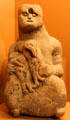 Sky Twins carved on Caddo stone pipe at Institute of Texan Cultures. San Antonio, TX.