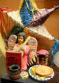 Posada celebration objects from Hispanic culture at Institute of Texan Cultures. San Antonio, TX.